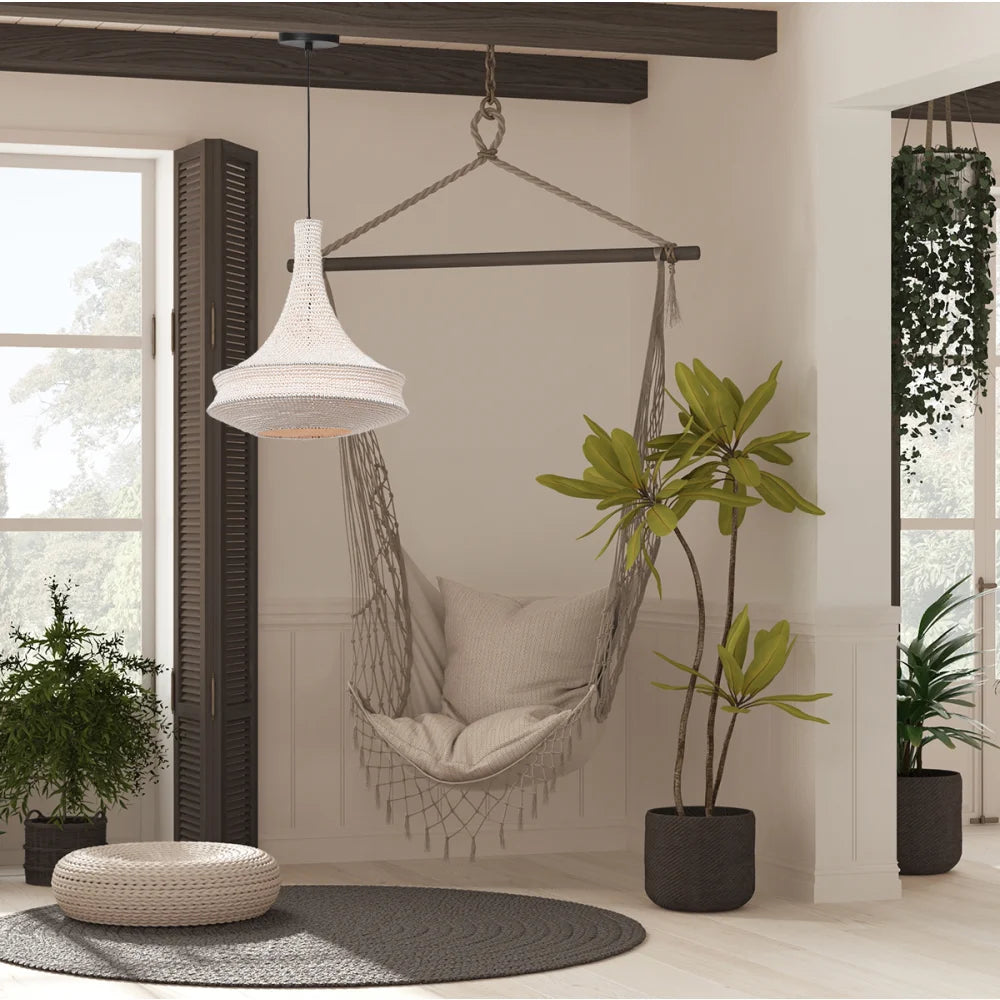 Lampe suspension orientale tissée main - Marrakech