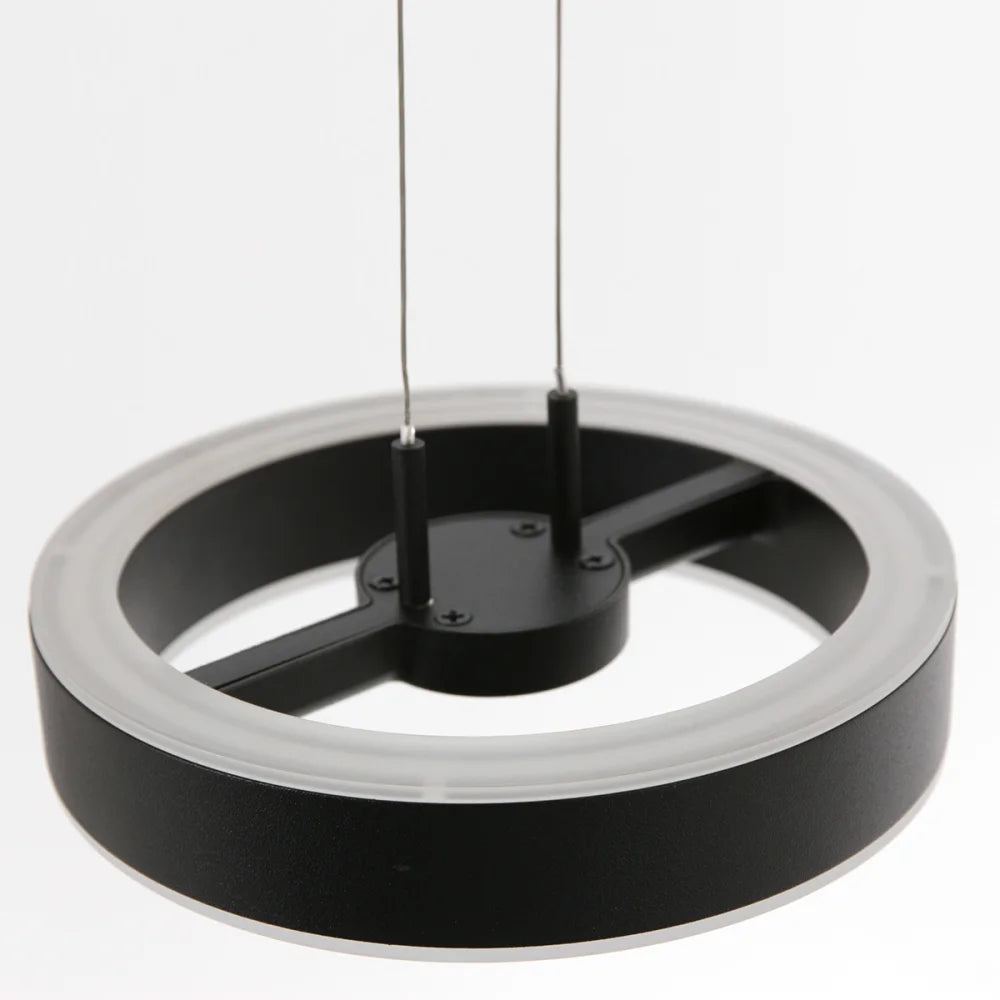 Lampe suspension noire - 6 lumières - Piola