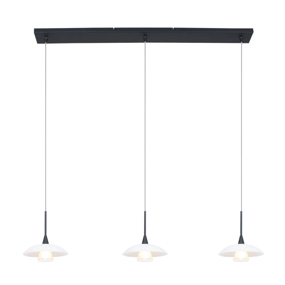 Grande lampe de table à manger - suspension noire - Tallerken