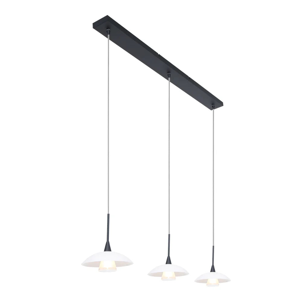 Grande lampe de table à manger - suspension noire - Tallerken