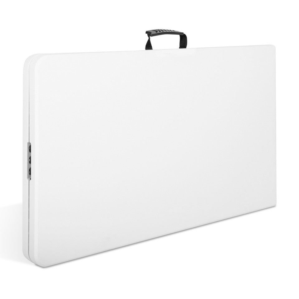 Table de jardin pliante blanche 8 personnes 180cm