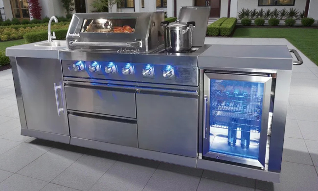 Cuisine d'extérieur OXFORD Buschbeck avec plancha