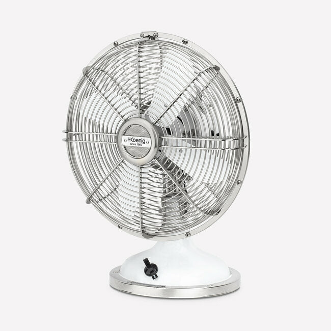 Ventilateur design métal - Blanc