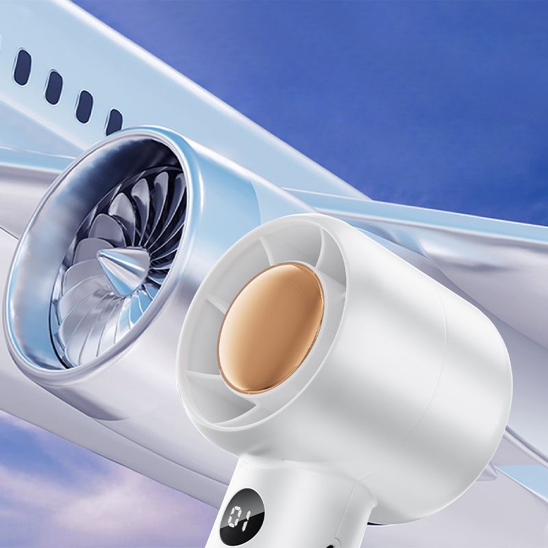 Ventilateur turbo nomade bleu compact