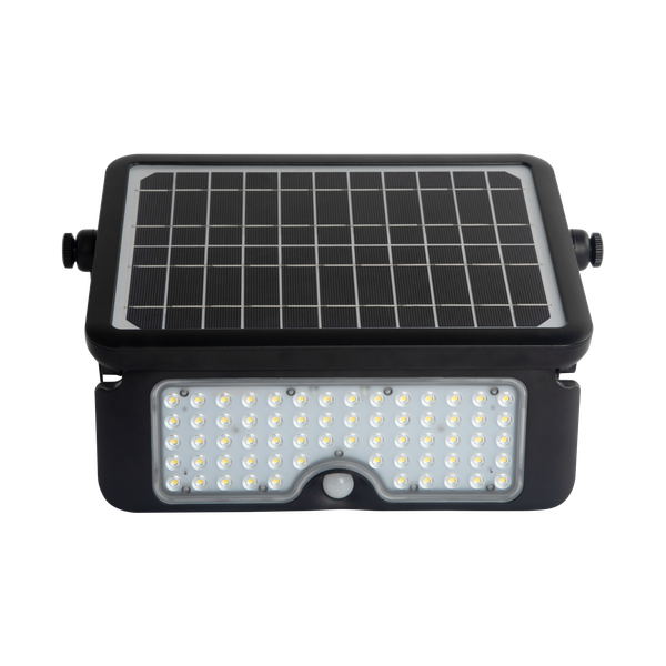 FlinQ Solar LED Floodlight 10W - Projecteur à énergie solaire - Lampe d'extérieur - IP65 - Lumière vive avec détecteur de mouvement