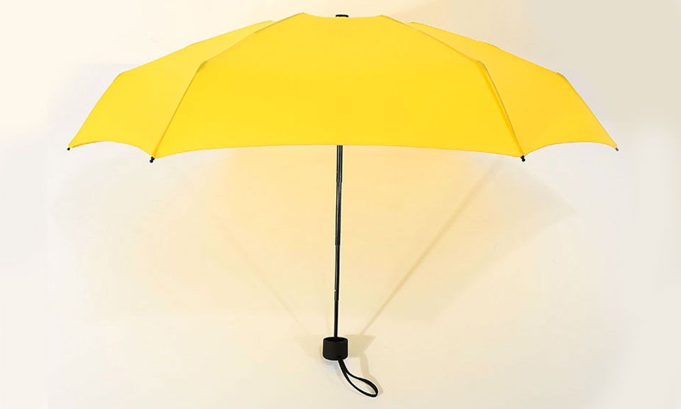 Mini-Parapluie pliable jaune